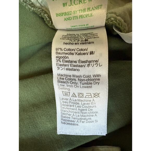 J. Crew Pleated Capeside Chino Short in Army Green Size 16 - Picture 5 of 6